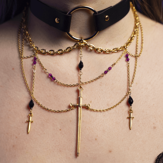 Athéna - Choker doré