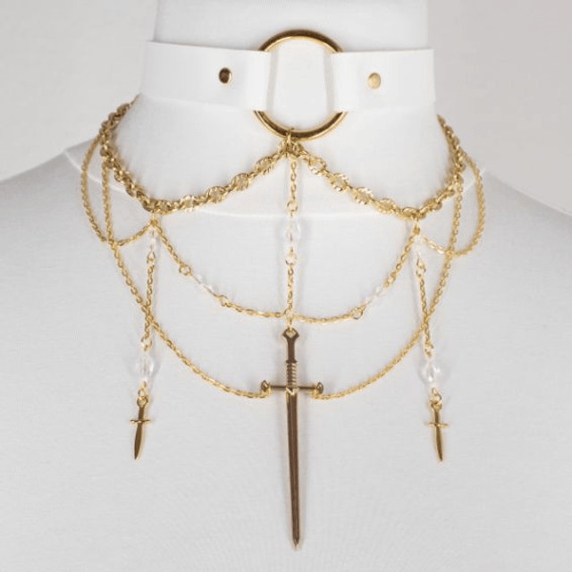 Athéna - Choker doré