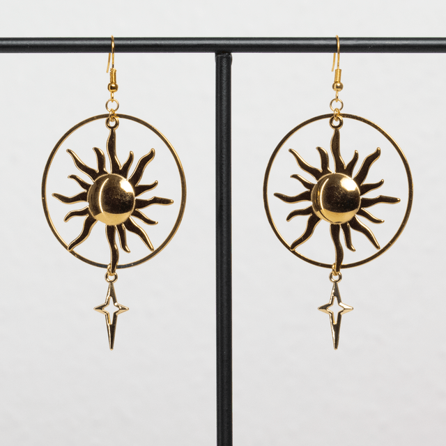 Sol - Boucles d'oreilles dorées