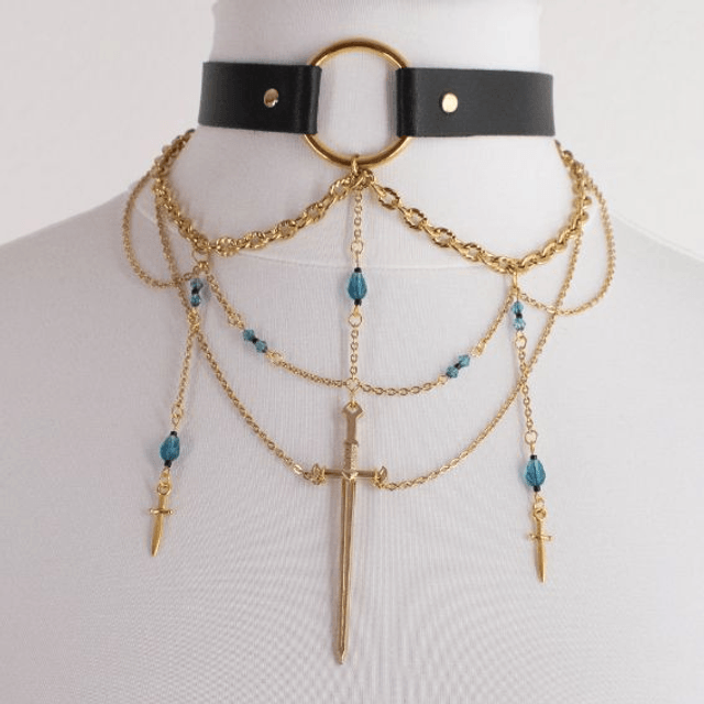 Athéna - Choker doré