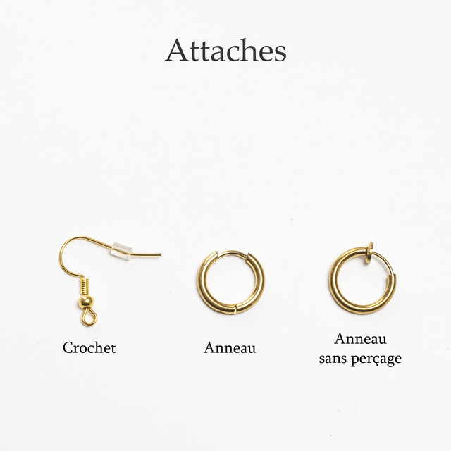 Astéria - Boucles d'oreilles dorées