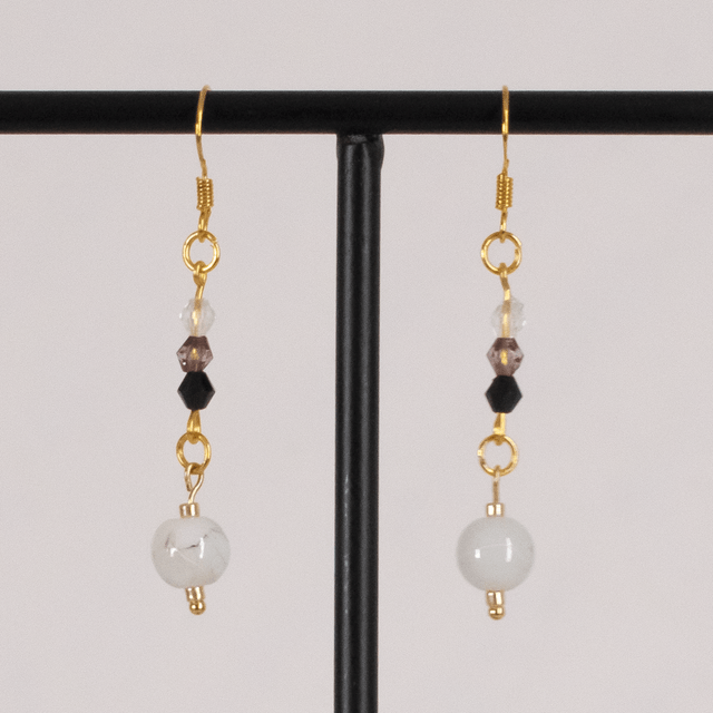 Déméter - Boucles d'oreilles dorées