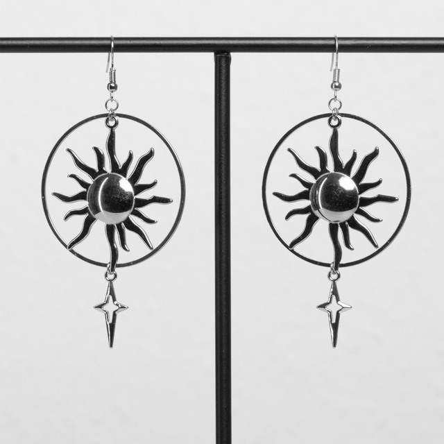 Sol - Boucles d'oreilles argentées