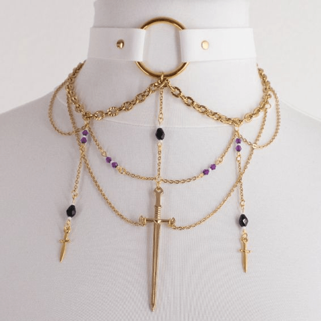 Athéna - Choker doré