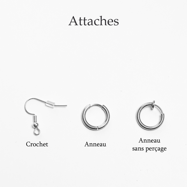 Athéna - Boucles d'oreilles argentées
