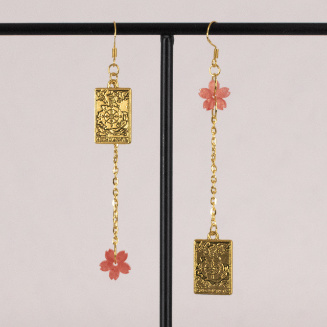 Iris - Boucles d'oreilles dorées