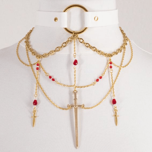 Athéna - Choker doré