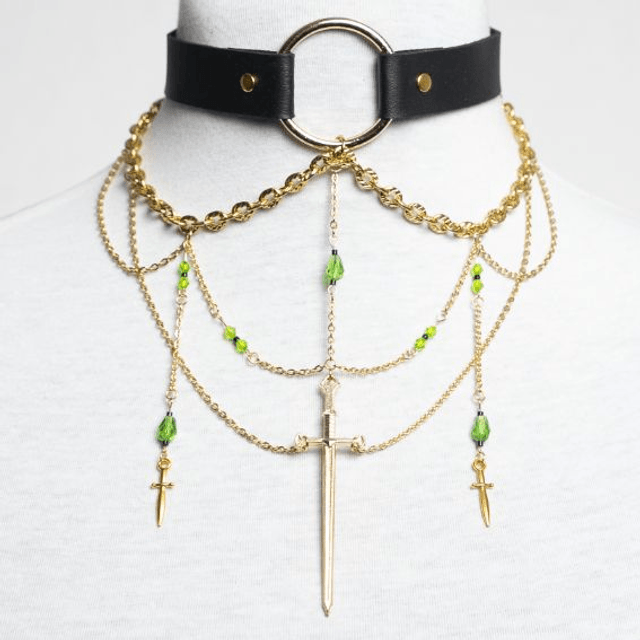 Athéna - Choker doré