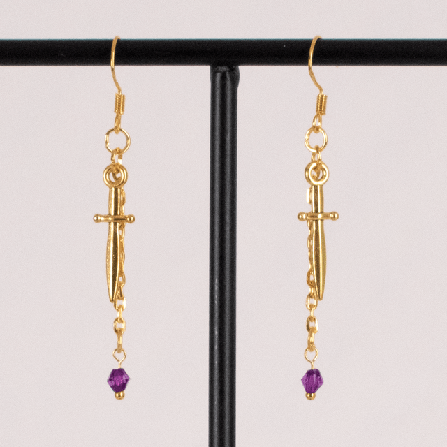 Little Athéna - Boucles d'oreilles dorées