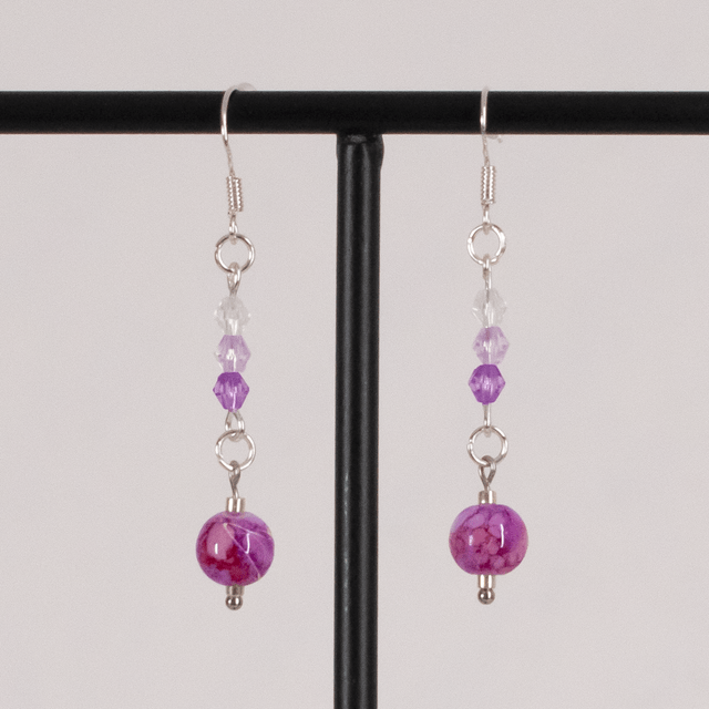 Déméter - Boucles d'oreilles argentées
