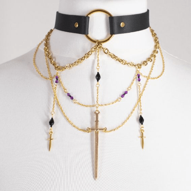 Athéna - Choker doré