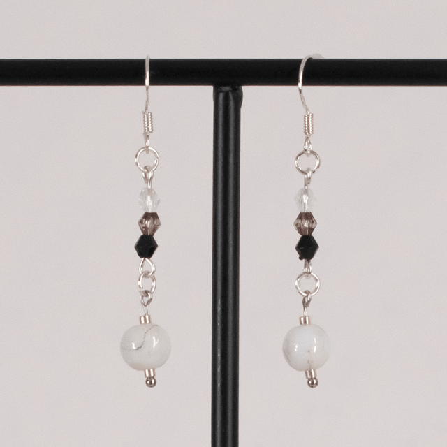 Déméter - Boucles d'oreilles argentées