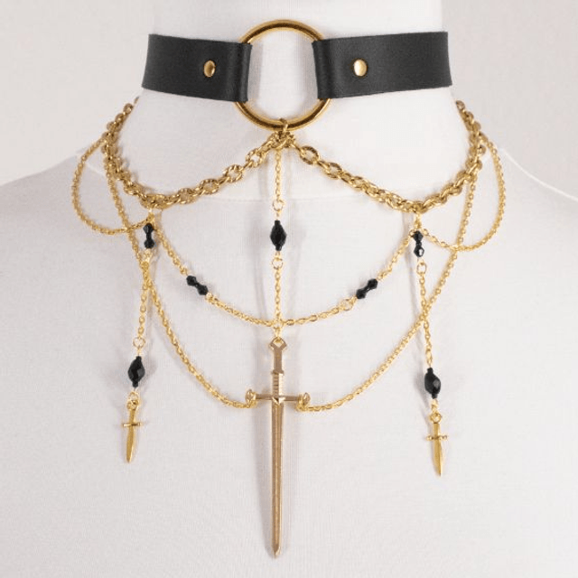 Athéna - Choker doré