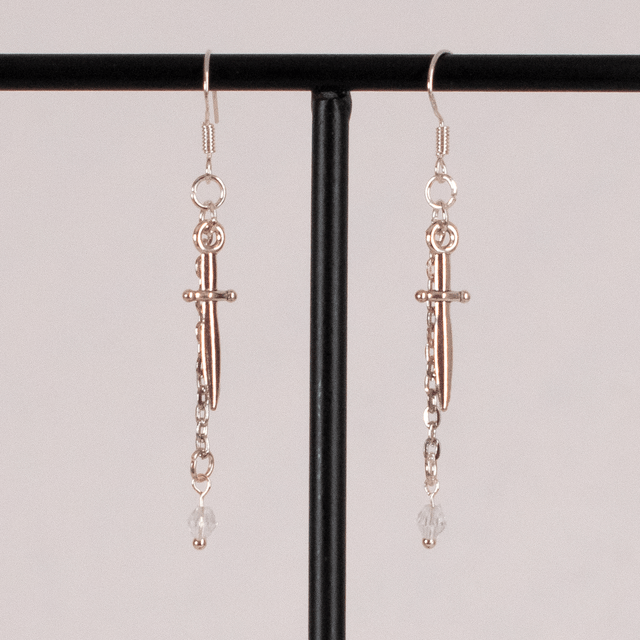 Little Athéna - Boucles d'oreilles argentées