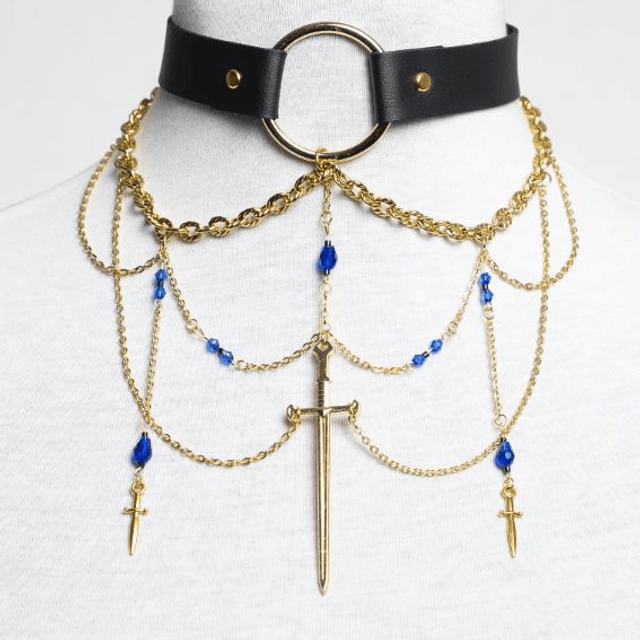 Athéna - Choker doré