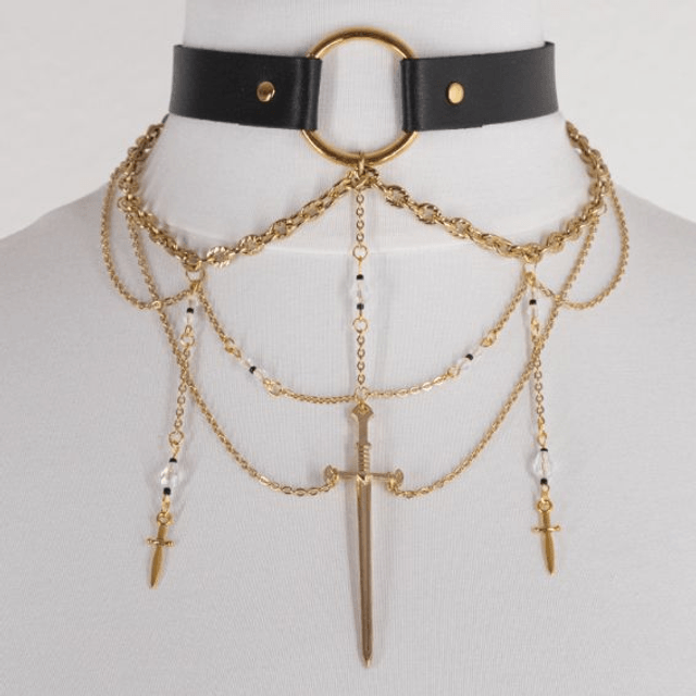 Athéna - Choker doré