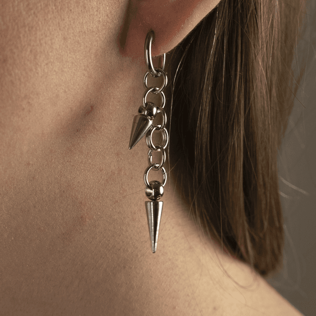 Artémis - Boucles d&#039;oreilles argentées