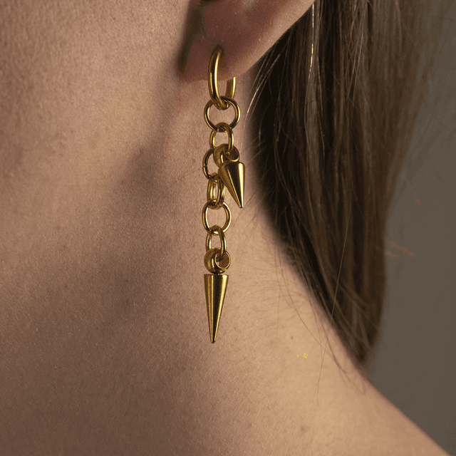 Artémis - Boucles d&#039;oreilles dorées